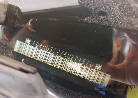 2006 Buick Lucerne Cxl из США, поврежденный, VIN 1G4HD57276U221510